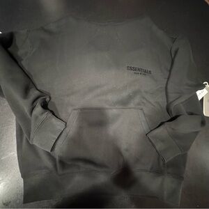 Fear of God ESSENTIALS Hoodie – Black – Size S –‎ BRAND NEW
